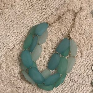 Chunky blue necklace